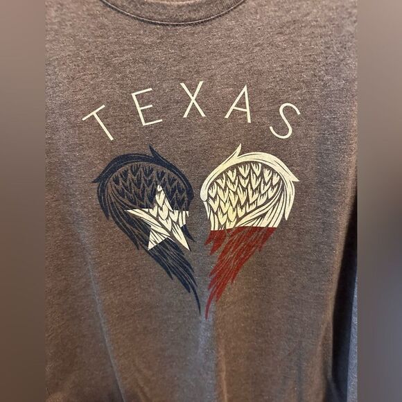 Texas red white and blue heart shirt - Picture 4 of 5